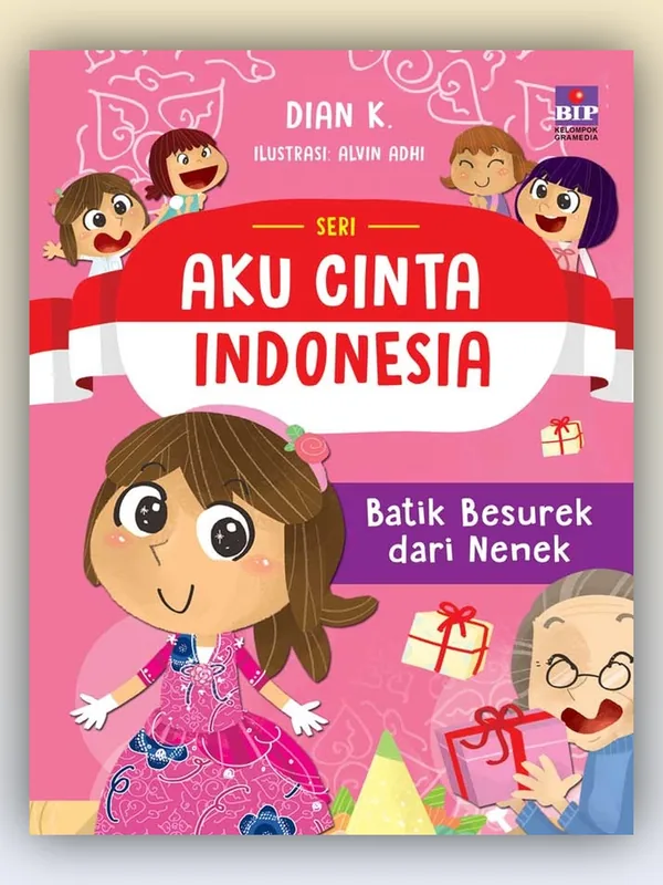 Sampul Seri Aku Cinta Indonesia: Batik Besurek dari Nenek