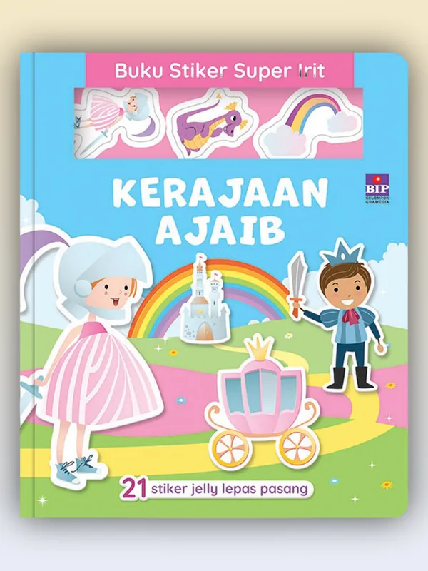 Sampul Buku Stiker Super Irit: Kerajaan Ajaib