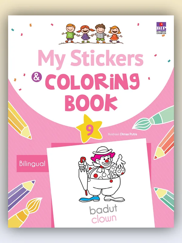 Sampul My Stickers and Coloring Book 9