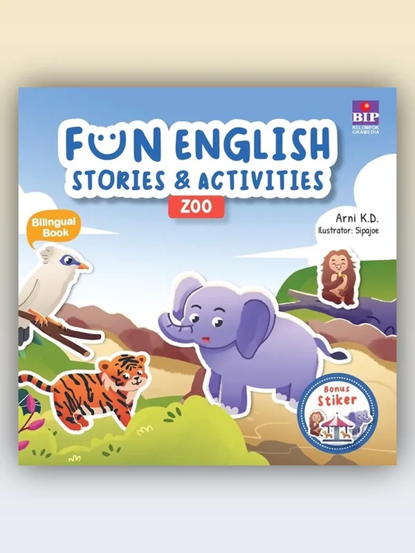 Sampul Fun English Stories & Activity : Zoo
