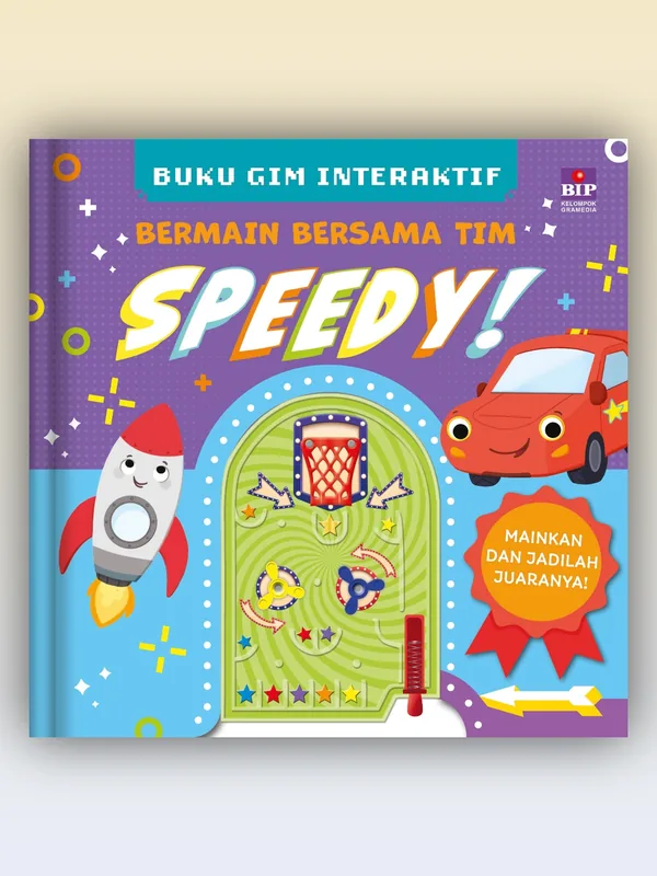 Sampul Buku Interaktif Gim: Bermain Bersama Tim Speedy!