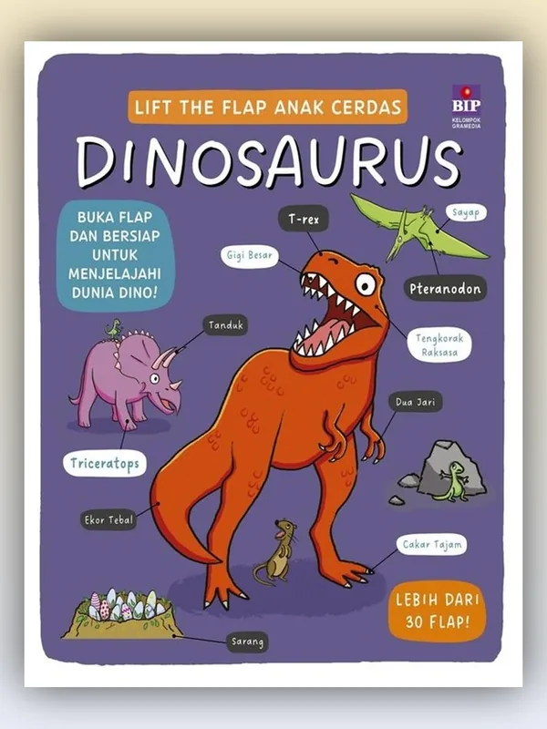 Sampul Lift the Flap Anak Cerdas: Dinosaurus