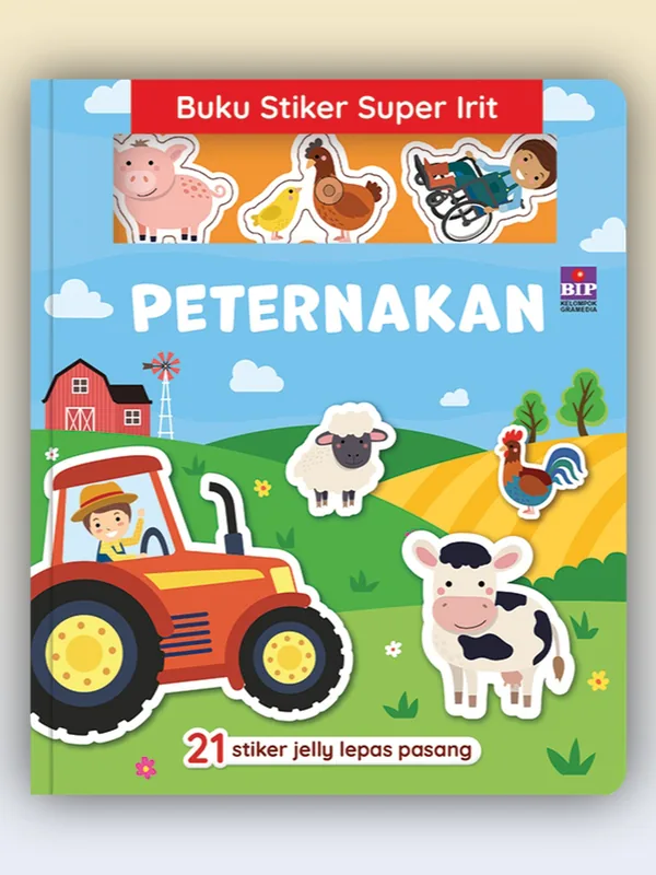 Sampul Buku Stiker Super Irit: Peternakan