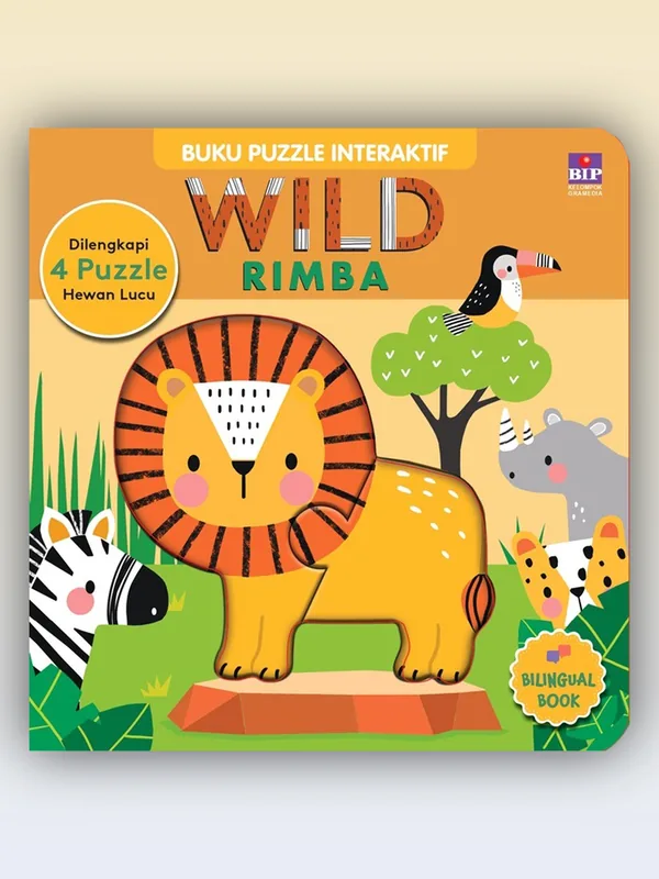 Sampul Buku Puzzle Interaktif: Wild (Rimba)