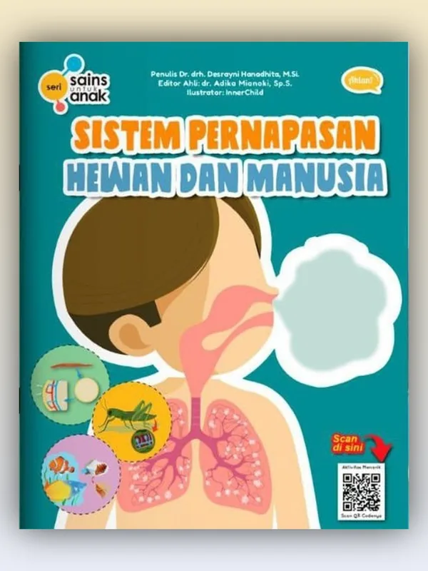Sampul Seri Sains Anak: Sistem Pernapasan Hewan dan Manusia