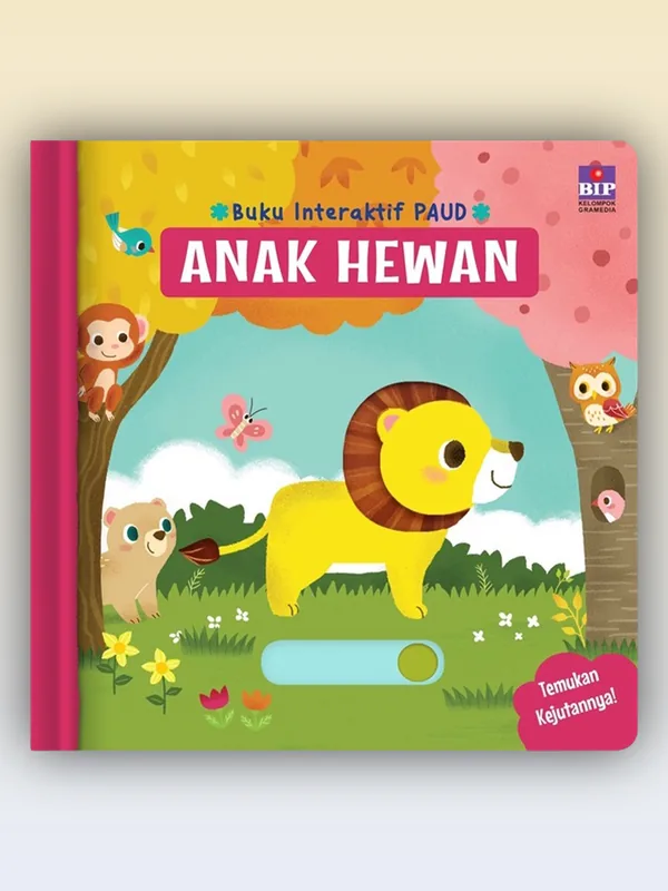 Sampul Buku Interaktif PAUD: Anak Hewan