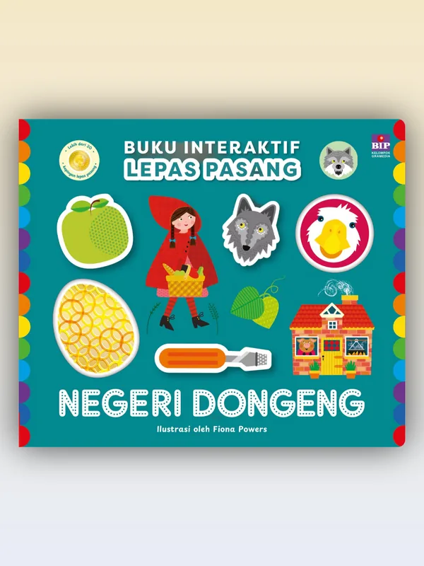 Sampul Buku Interaktif Lepas Pasang: Negeri Dongeng