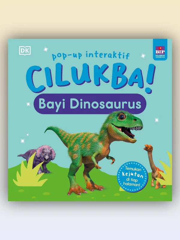 Sampul Pop up Interaktif Cilukba! Bayi Dinosaurus