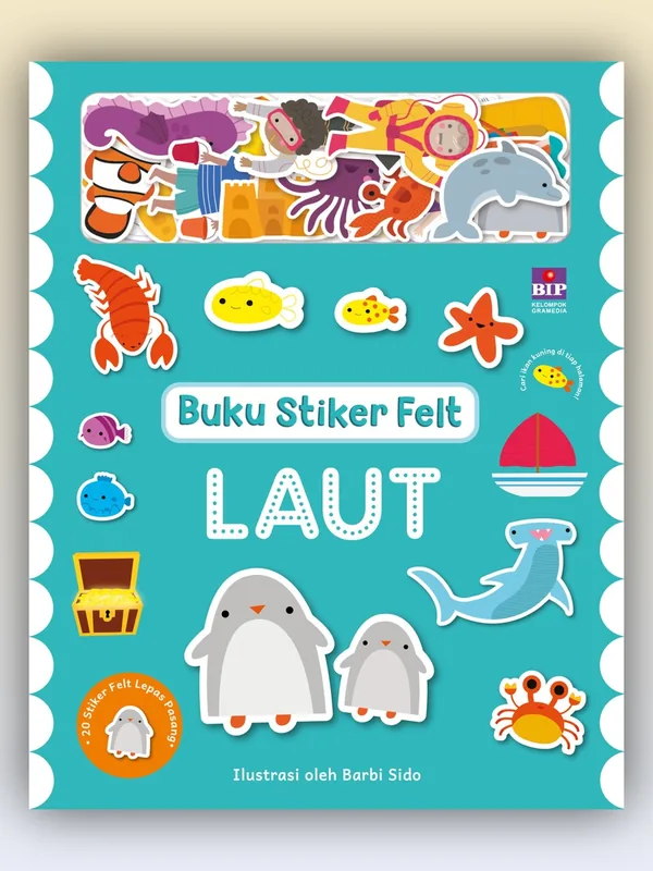Sampul Buku Stiker Felt: Laut