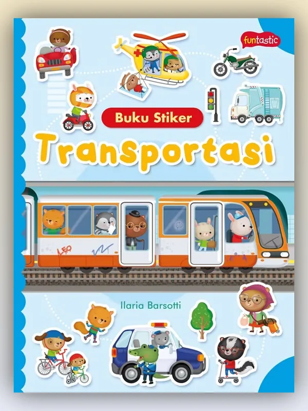 Sampul Buku Stiker Transportasi
