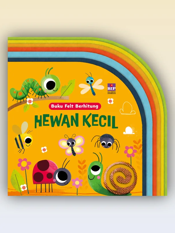 Sampul Buku Felt Berhitung: Hewan Kecil