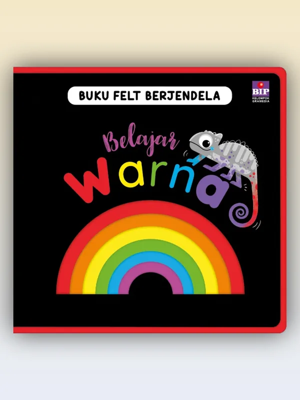 Sampul Buku Felt Berjendela Belajar Warna