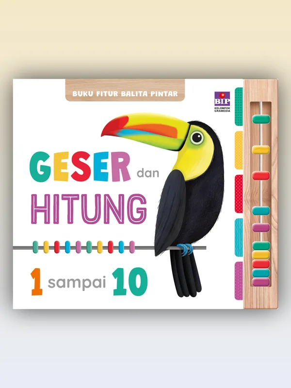Sampul Buku Fitur Balita Pintar: Geser dan Hitung 1 Sampai 10